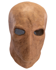 Maschera senza viso in lattice con cavallotto