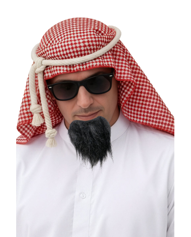 Sheick disguise set (headpiece, beard, glasses) in bag