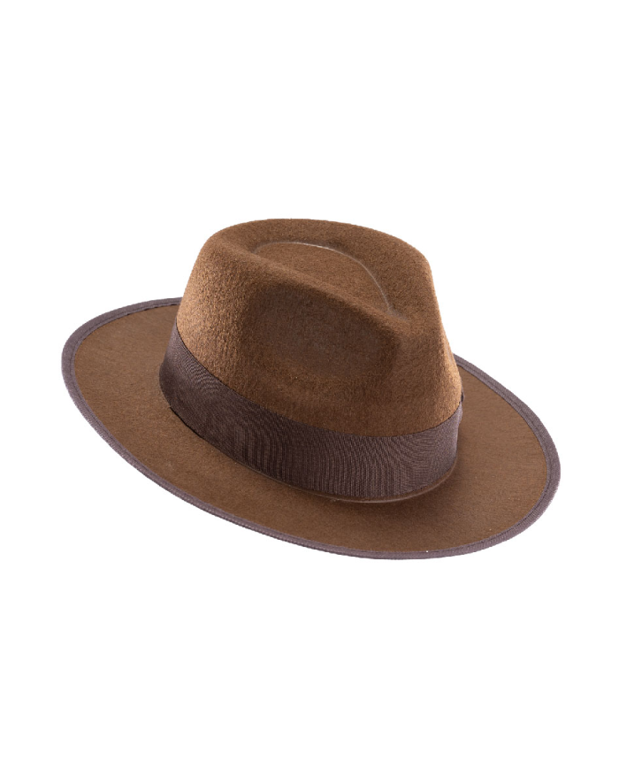 Ensemble déguisement aventurier (chapeau et fouet) sur papier cartonné