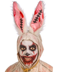 Rabbit headband in fabric with scars with header