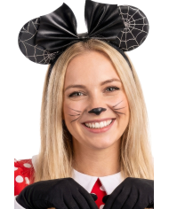 Cerchietto topolina Halloween su cartoncino