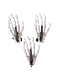 Skeleton hand brooch 3 ass.mod. in pbh