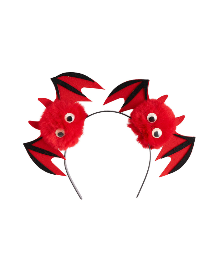 Serre-tête petit diable poilu sur papier cartonné