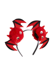 Serre-tête petit diable poilu sur papier cartonné