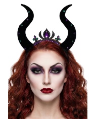 Luxury evil witch headband with header