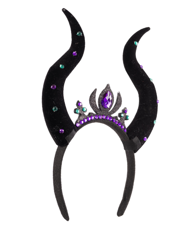 Luxury evil witch headband with header
