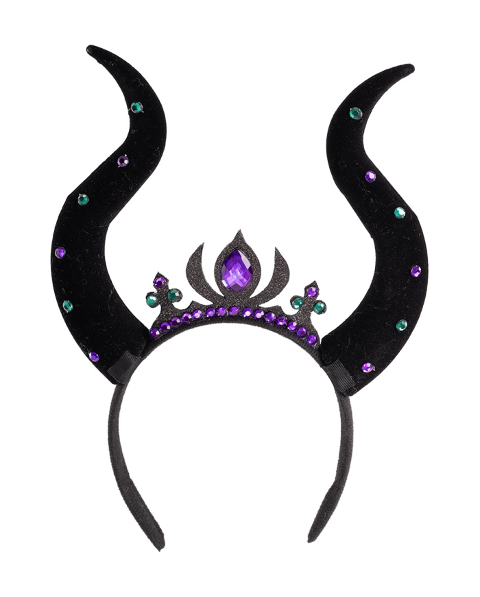 Luxury evil witch headband with header