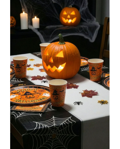 6 vasos de papel Happy Halloween en bolsa