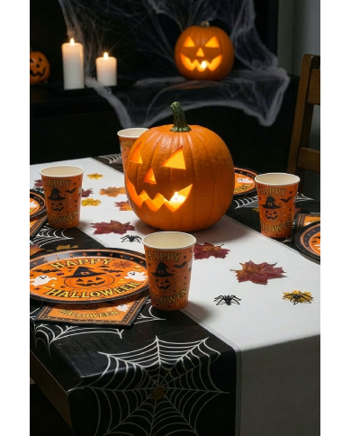 12 Happy Halloween paper napkins cm. 16,5 x 16,5 in bag