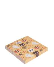 12 Servietten aus Papier Halloween oranger Hintergrund ca. 16,5x16,5 cm in Beutel