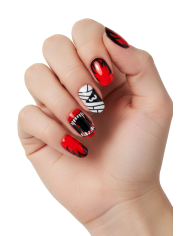 Uñas adhesivas temas Halloween en caja