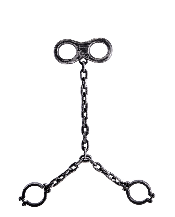 Catena carcerato in plastica l.cm.105 ca. con cartellino/etichetta