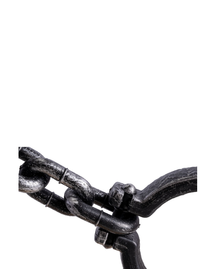 Plastic prisoner chain l.cm. 105 with hangtag/label