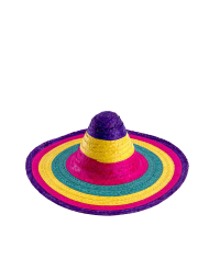 Sombrero multicolor diam.cm.50 ca. con cartellino/etichetta
