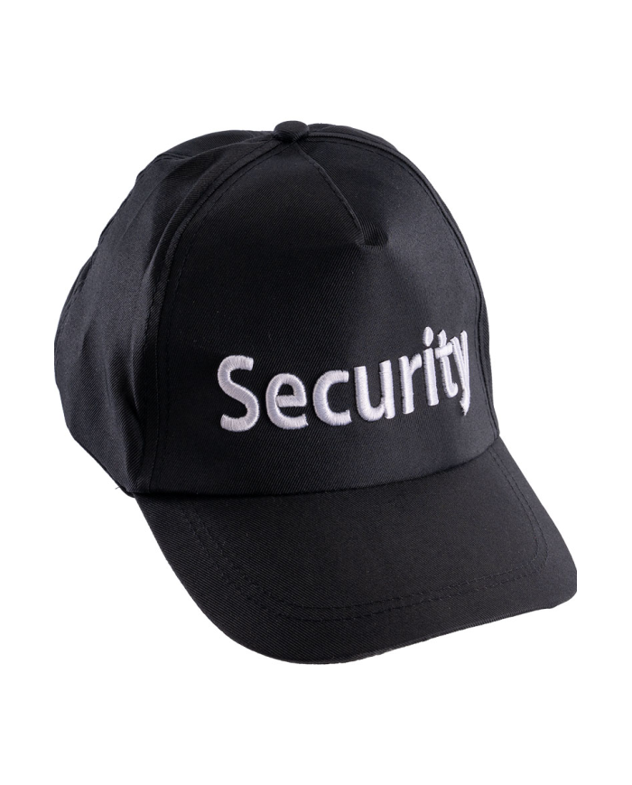 Hütchen Security aus Stoff mit Pappschild/Etikett