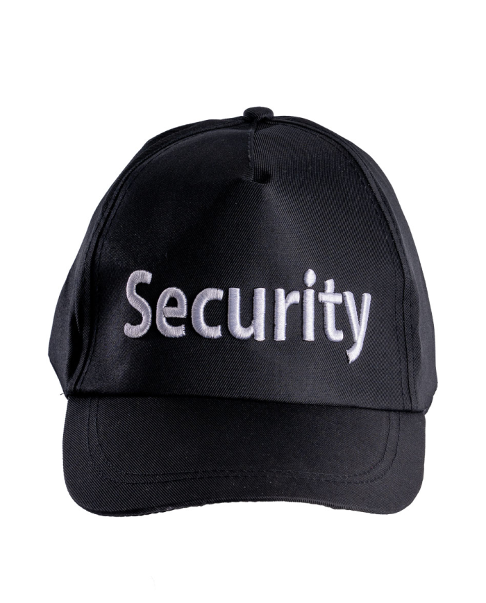 Hütchen Security aus Stoff mit Pappschild/Etikett