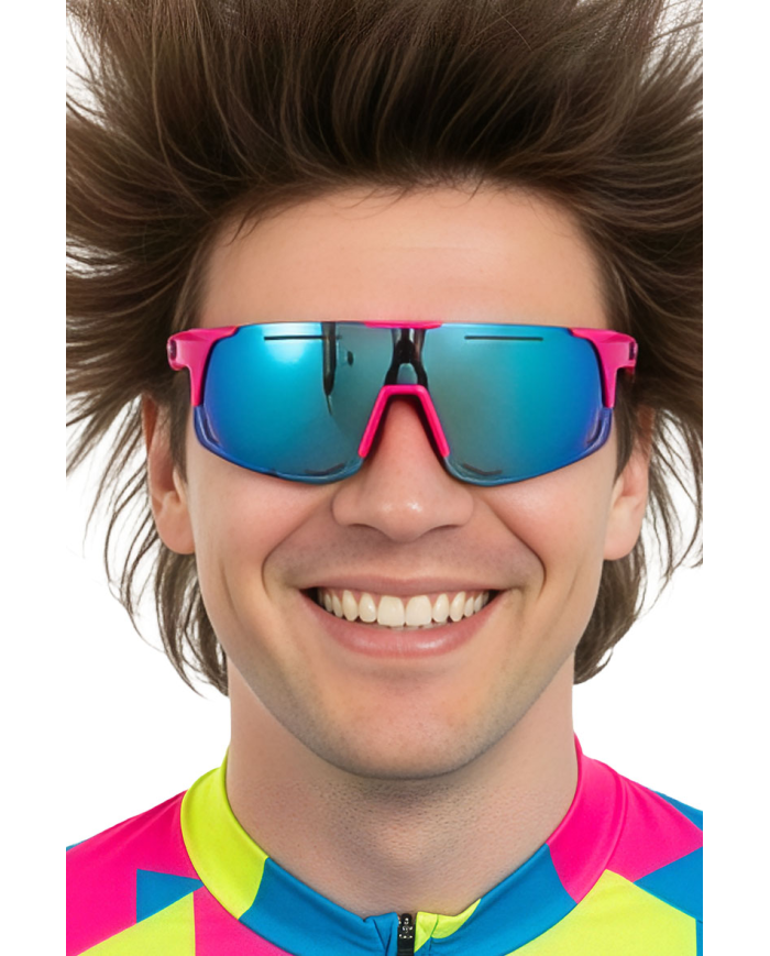 Lunettes de ski verres miroir sur papier cartonné