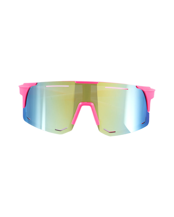 Mirrored ski glasses on card