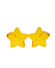 Yellow star glasses on card