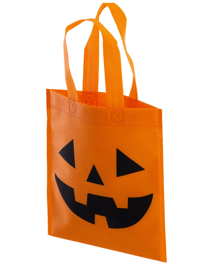 Borsina zucca in TNT h.cm.37x20 ca. con cartellino/etichetta