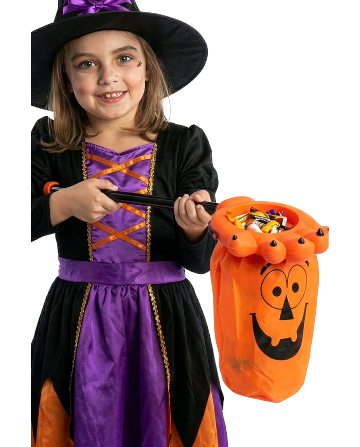 Trick or treat pumpkin hand l.cm.52 with hangtag/label