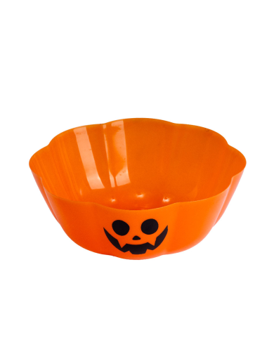 Vide-poche centre de table citrouille diamètre 30 cm environ avec étiquette volante/étiquette