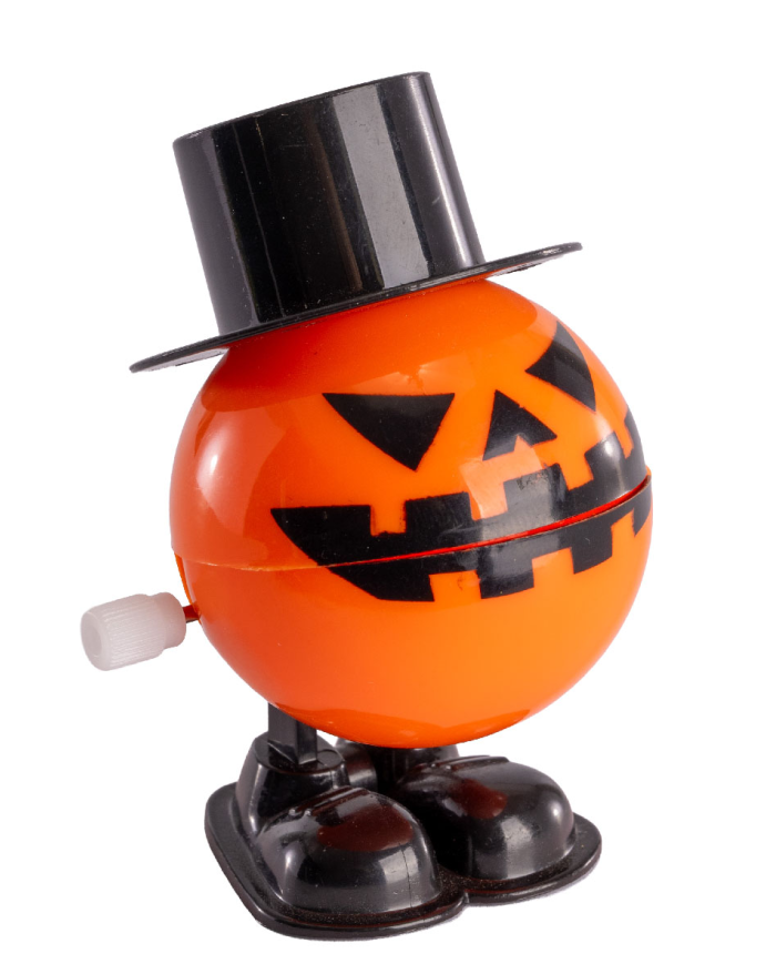 Calabacita con sombrero de muelle en expositor