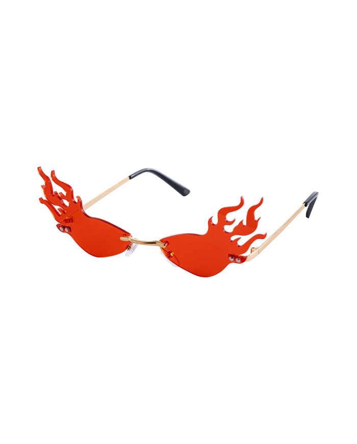 Flames glasses on card