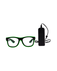 Nerd glasses with light-up decorations (batteries not included) on card