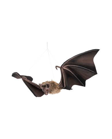 Fledermaus zum Aufhängen B. ca. 90x29 cm mit Pappschild/Etikett