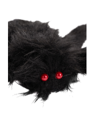 Black furry spider diam.cm.50 with hangtag/label