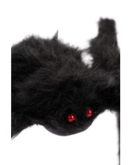 Black furry spider diam.cm.100 with hangtag/label