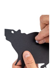 Paper mice decorations l.cm.24 with adhesive in pbh