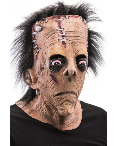 Frankenstein giant latex mask with hair, timeless character