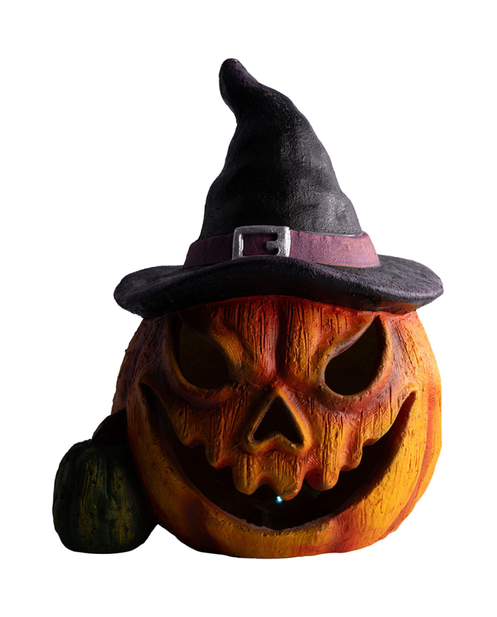 Decorative resin pumpkin h.cm.38 with lights (batteries not included) in box