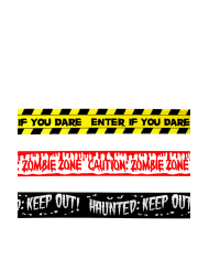 Set of 3 warning tapes l.cm.300 on card