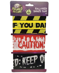 Set 3 nastri avvertimento Halloween l.cm.300 ca.su cartoncino