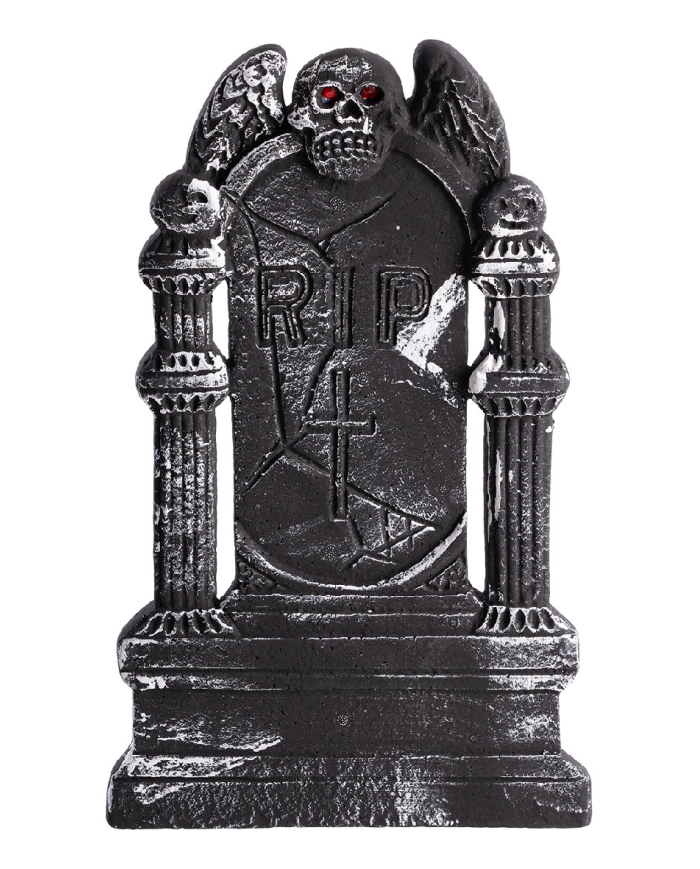 Polystirene tombstone cm. 50x31 with label