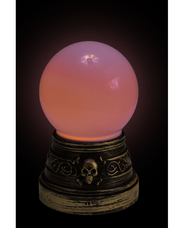 Esfera mágica con luces de unos 20 cm. de alto (pilas no incluidas) con etiqueta colgante/etiqueta