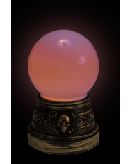 Boule magique avec lumières, hauteur 20 cm environ (piles non comprises) avec étiquette volante/étiquette