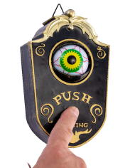 Doorbell cm. 18x12 with eye, sound, light, movement  (batteries not incl.) in box