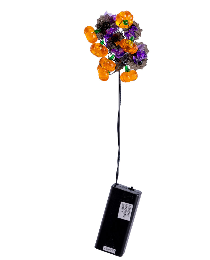 Filza luminosa soggetti Halloween l.cm.180 ca. (batterie escluse) in scatola