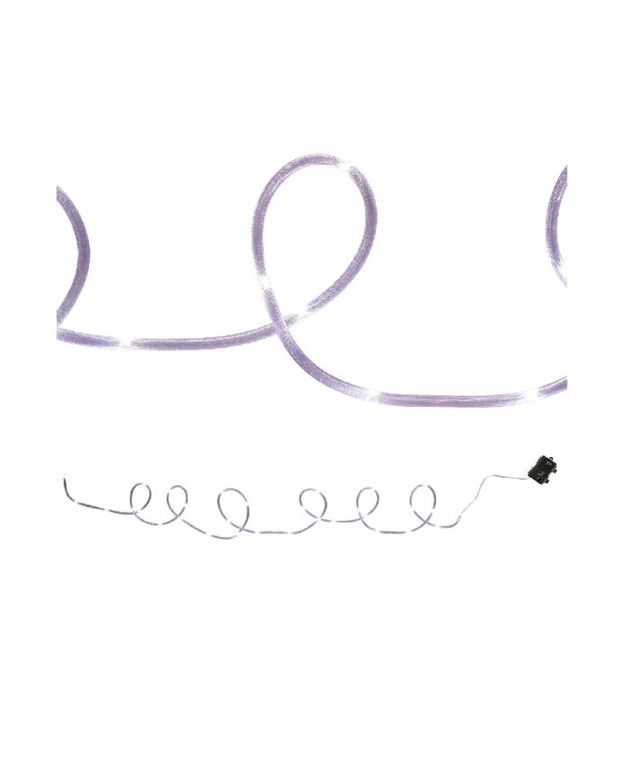 Tube lumineux, longueur 520 cm environ (piles non comprises) dans une boîte