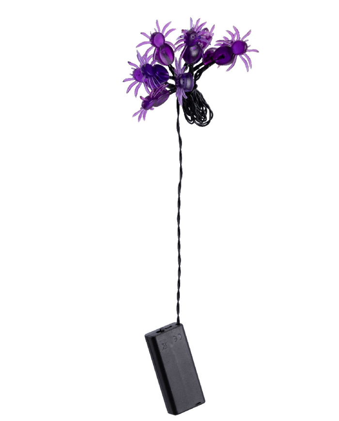 Spiders lighting garland cm. 120 (batteries not incl.) in box