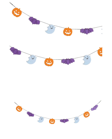 Felt Halloween garland cm. 180 in pbh