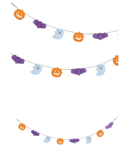 Felt Halloween garland cm. 180 in pbh