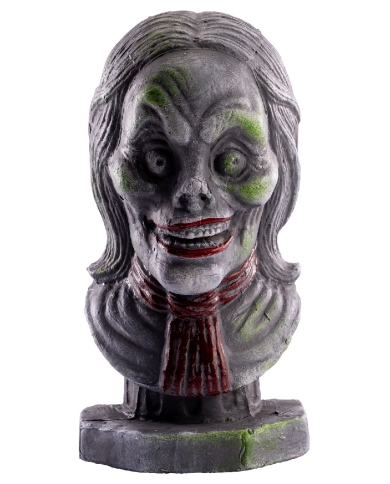 Busto de poliestireno con piqueta de unos 43 cm. de alto con etiqueta colgante/etiqueta