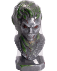 Polystirene spider bust with picket cm.43 with label