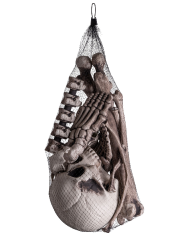 Ensemble os humains (16 pcs) en plastique dans un sachet en filet avec étiquette volante/étiquette