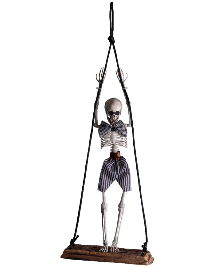 Skeleton boy on swing for hanging cm. 65 in bag
